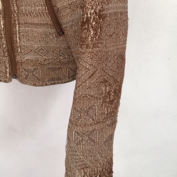 Free People Brown Distressed Moto Jacket - Picture 6 of 8